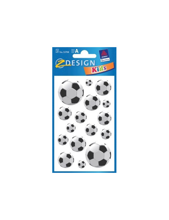 papieretiket Z-design Kids pakje a 3 vel voetbal