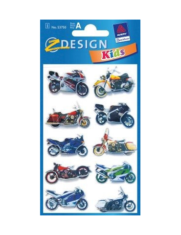 3D stickers Z-Design Kids pakje a 1 vel motoren