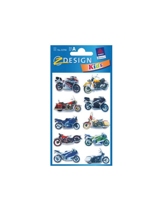 Étiquette 3D Z-design Kids 1 feuille moteurs