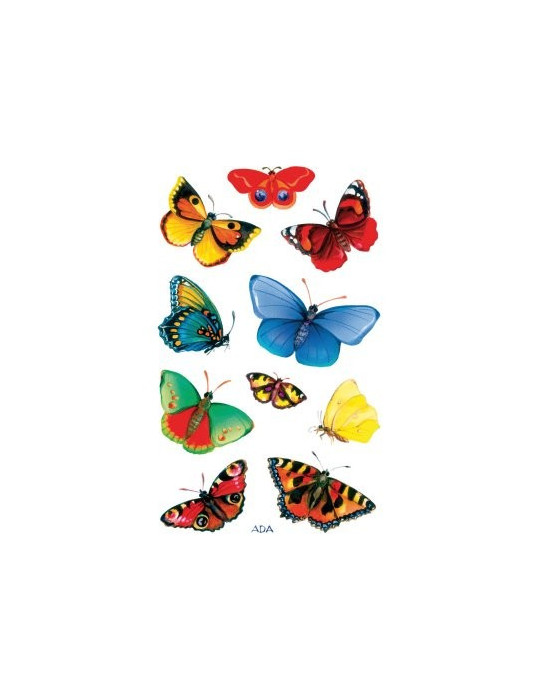 Étiquette en papier Z-design Creative 3 feuilles papillons