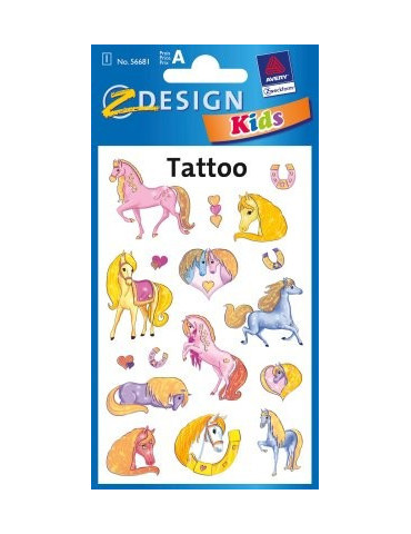 Tatouage Z-design Kids 1 feuille cheveaux