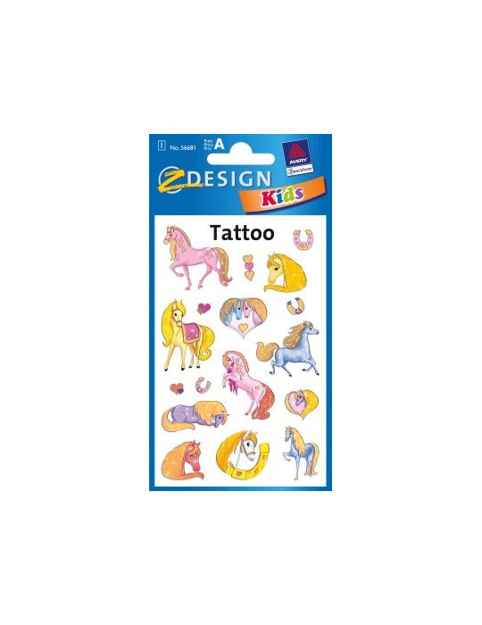 Tatouage Z-design Kids 1 feuille cheveaux