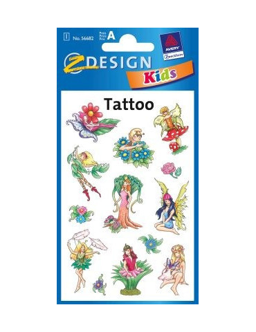 tattoo etiket Z-design Kids pakje a 1 vel elfjes