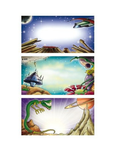 boeketiket Z-design School pakje a 3 vel ruimteschip