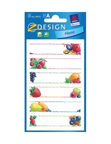 huishoudetiket Z-design Home pakje a 3 vel fruit