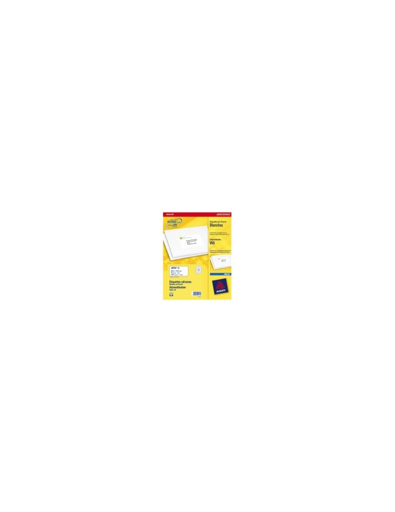 Inkjetetiket Avery 63,5x33,9mm wit doos 10 vel 24 et. per vel