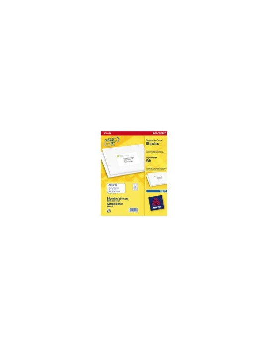 Inkjetetiket Avery 63,5x33,9mm wit doos 10 vel 24 et. per vel