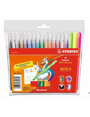 Trio A-Z cardboard wallet 18 pcs