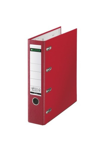 Leitz 1062 giro-bank ordner met dubbele mechaniek 80mm PP A4 rood
