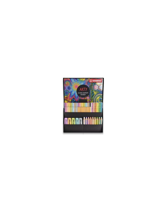ARTY Pastel set 50 pcs BOSS, woody, Pen 68, point 88, aquacolor