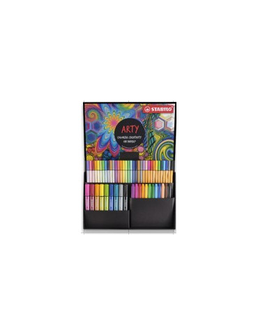 ARTY assorted fibre-tip pens set 55 pcs