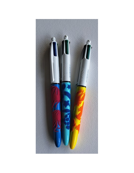 Box 12 BIC® 4 Colours® Velours: assortie