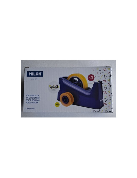 Box double tape dispenser 66 mm Acid series, blue