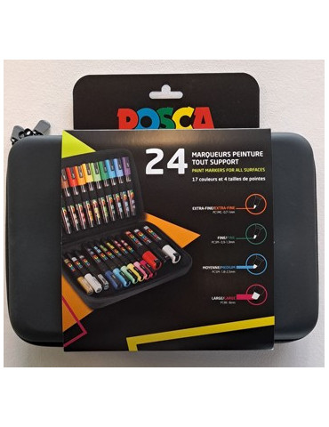 Mallette de 24 marqueurs assortis Couleurs assorties
