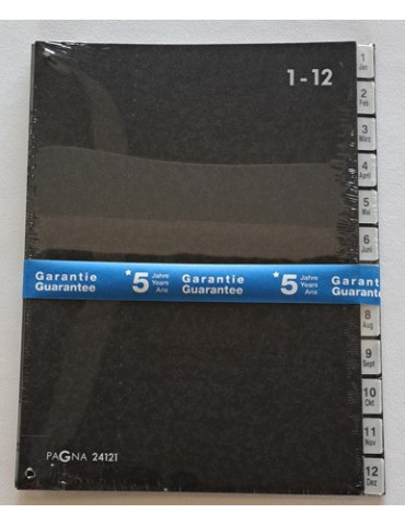 VOORORDNER 12 TIG-ZWART