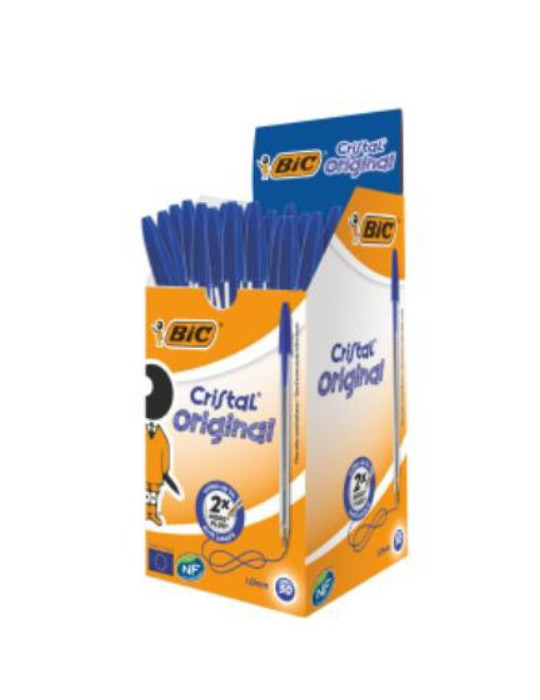 Box 50 BIC® Cristal® Medium : noir/zwart