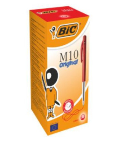 Box 50 BIC® M10® Medium : rouge/rood