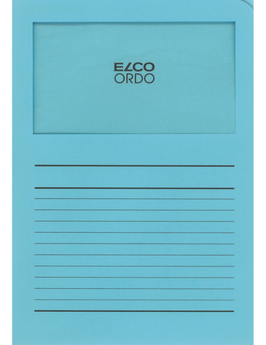 Chemises à fen. Ordo Classico A4 120gr/m² - Bleu  - 100 p