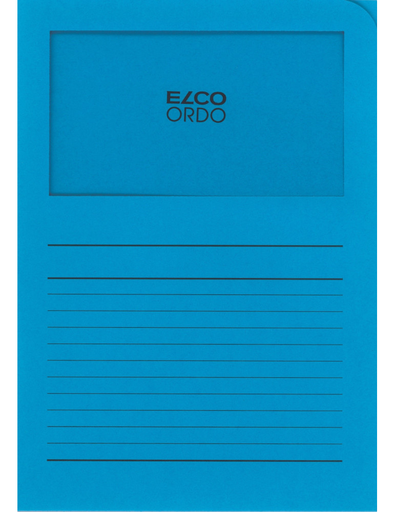 Chemises à fen. Ordo Classico A4 120gr/m² - Bleu intense  - 100 p