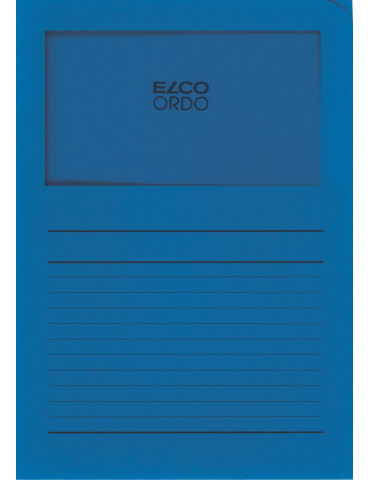 Map Elco Ordo Classico m/venst. A4 - 120gr Bedr. Blauw  - verp.100