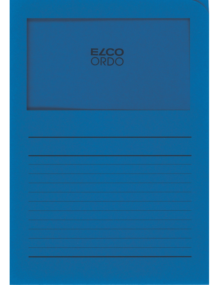 Map Elco Ordo Classico m/venst. A4 - 120gr Bedr. Blauw  - verp.100