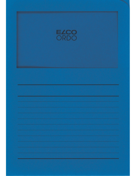 Chemises à fen. Ordo Classico A4 120gr/m² - Bleu royal  - 100 p