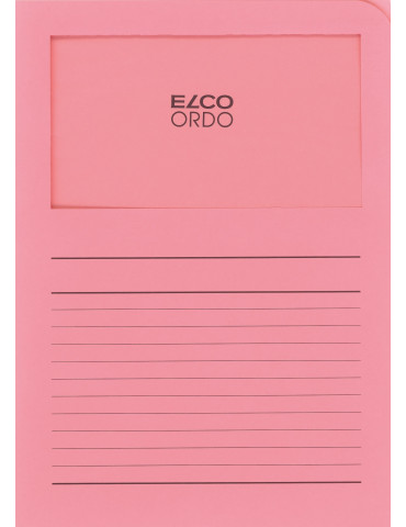 Map Elco Ordo Classico m/venst. A4 - 120gr Bedr. roze - verp.100