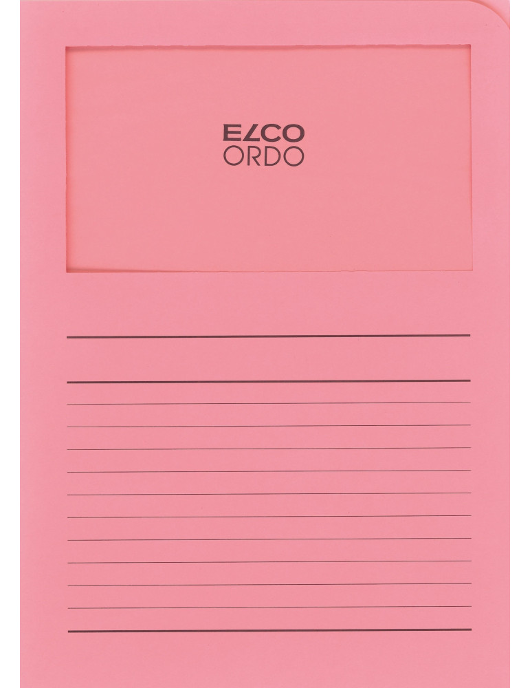 Chemises à fen. Ordo Classico A4 120gr/m² - Rose  - 100 p