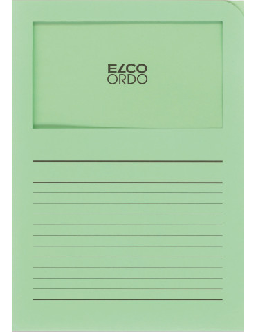 Map Elco Ordo Classico m/venst. A4 - 120gr Bedr. groen - verp.100