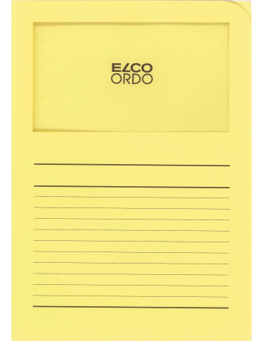 Map Elco Ordo Classico m/venst. A4 - 120gr Bedr. geel - verp.100