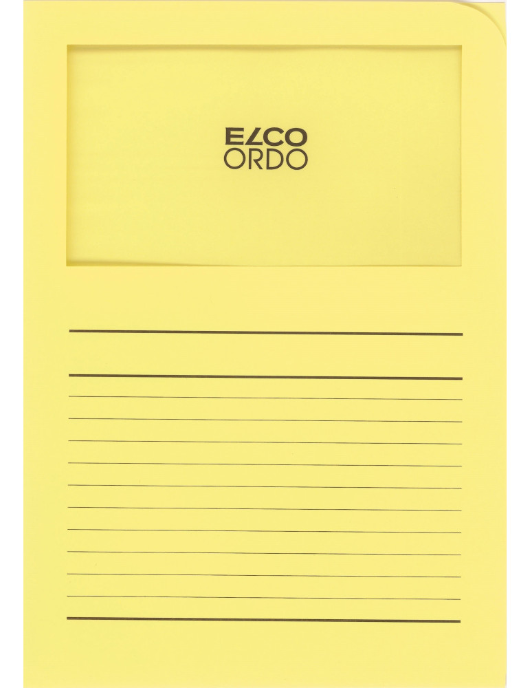 Chemises à fen. Ordo Classico A4 120gr/m² - Jaune  - 100 p