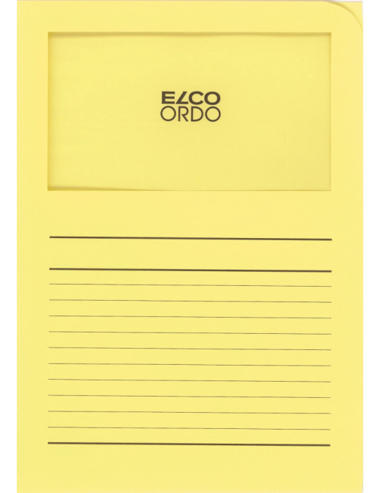 Map Elco Ordo Classico m/venst. A4 - 120gr Bedr. geel - verp.100