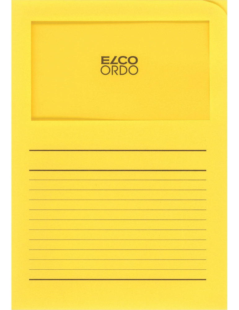 Chemises à fen. Ordo Classico A4 120gr/m² - Jaune intense  - 100 p