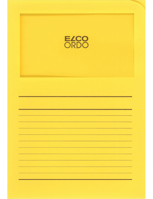 Chemises à fen. Ordo Classico A4 120gr/m² - Jaune intense  - 100 p