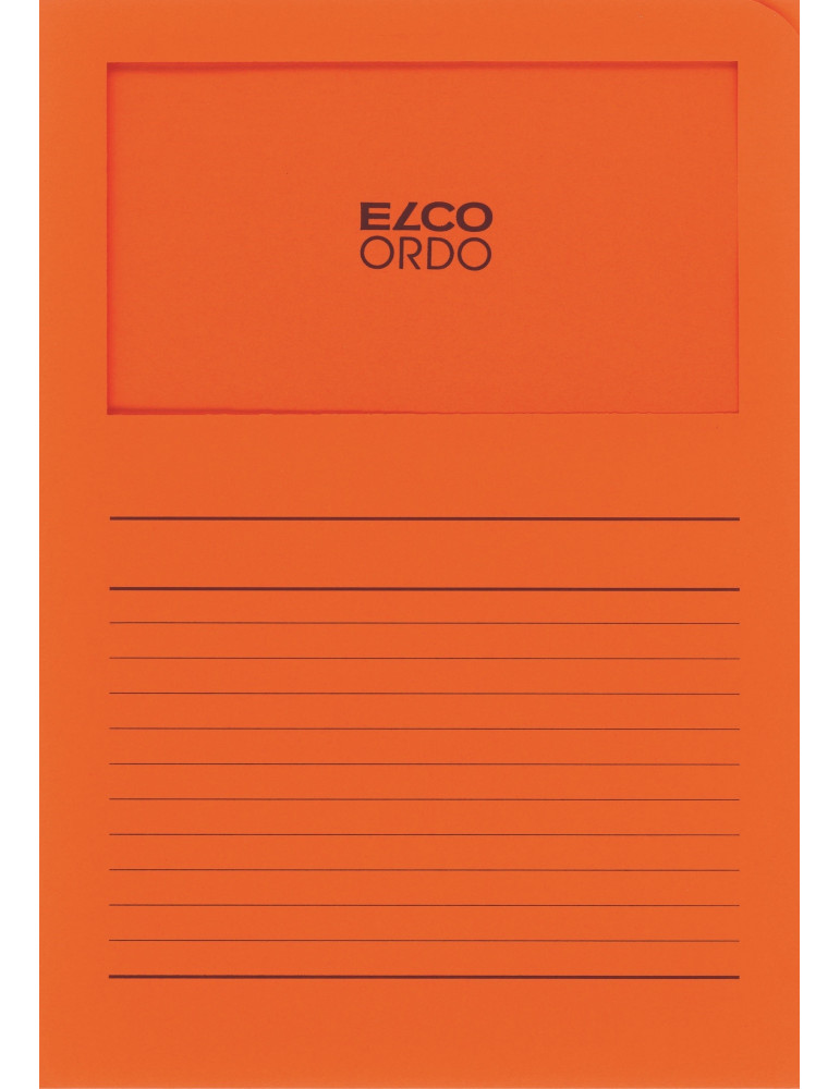 Map Elco Ordo Classico m/venst. A4 - 120gr Bedr. oranje- verp.100