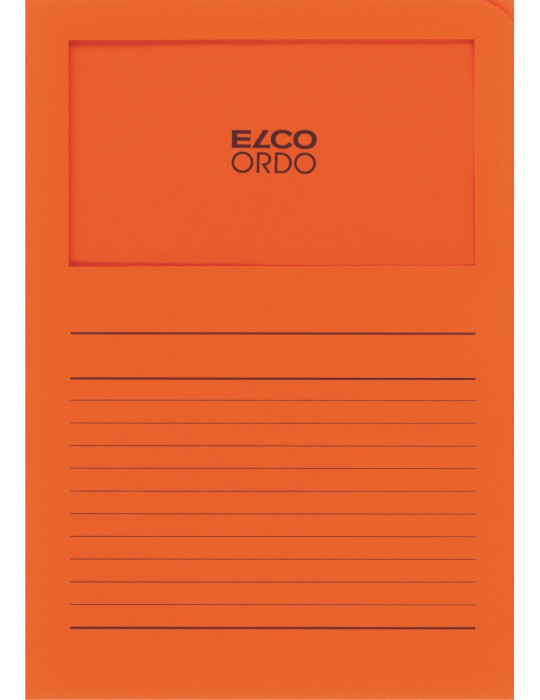 Map Elco Ordo Classico m/venst. A4 - 120gr Bedr. oranje- verp.100