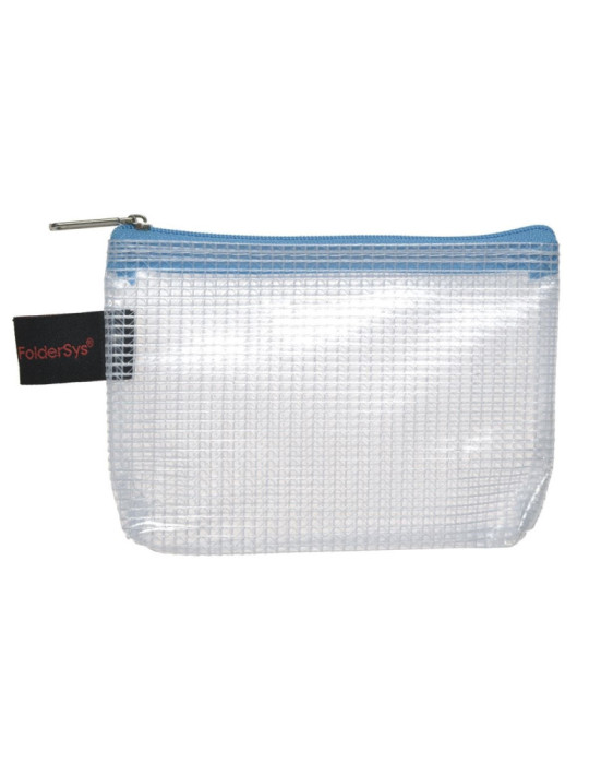 Pochette A7 + tirette turquoise