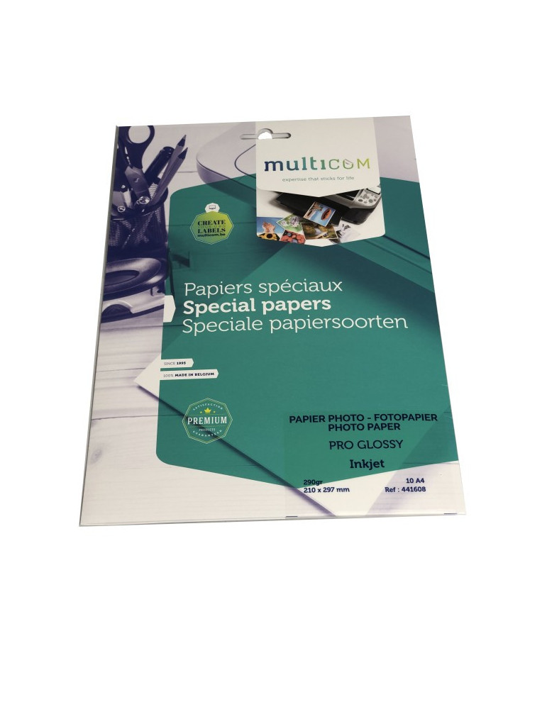 Multicom 10F A4 Pro Glossy Photo 290 Gr 21 x 29,7 cm