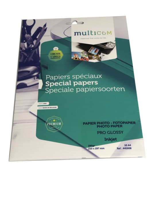 Multicom 10F A4 Pro Glossy Photo 290 Gr 21 x 29,7 cm