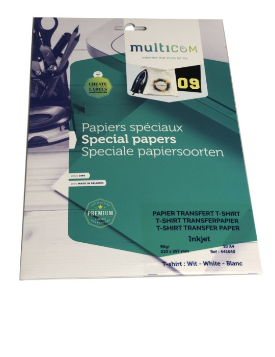 Multicom 10F A4 Papier Transfert 21 x 29,7 cm