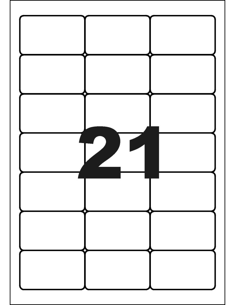 Multicom 100F A4 Pc Line Pcl21 Adh. 63,5 x 38,1 mm