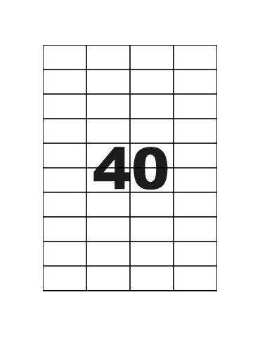 Multicom 100F A4 Copy Line Cl40E Adh. 52,5 x 29,6 mm