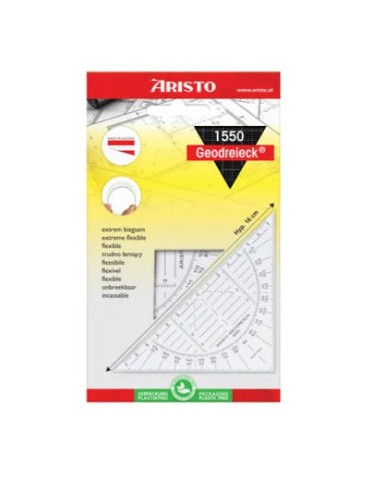 Equerre géométrique Geo-Dreieck® (très flexible), hypoténuse 14 cm