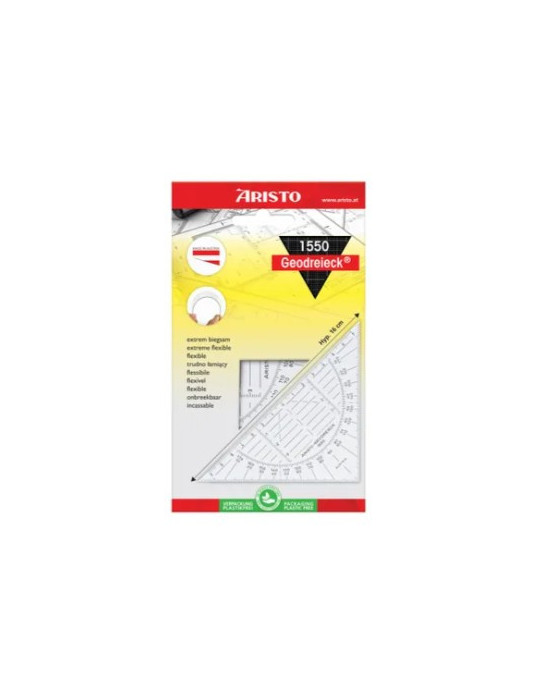 Equerre géométrique Geo-Dreieck® (très flexible), hypoténuse 14 cm