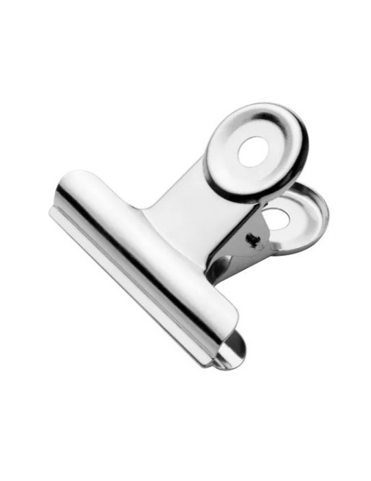 Bulldog klem Westcott 40,3x10mm metaal zilver 10st.