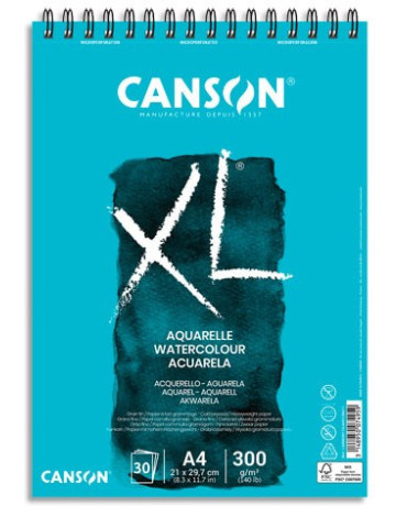 AL SPIRALE XL® AQUARELLE  A4  30 FLS 300 G