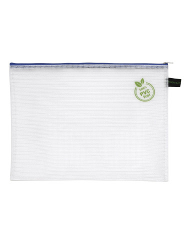 Pochettes A4 sans PVC + tirette bleue