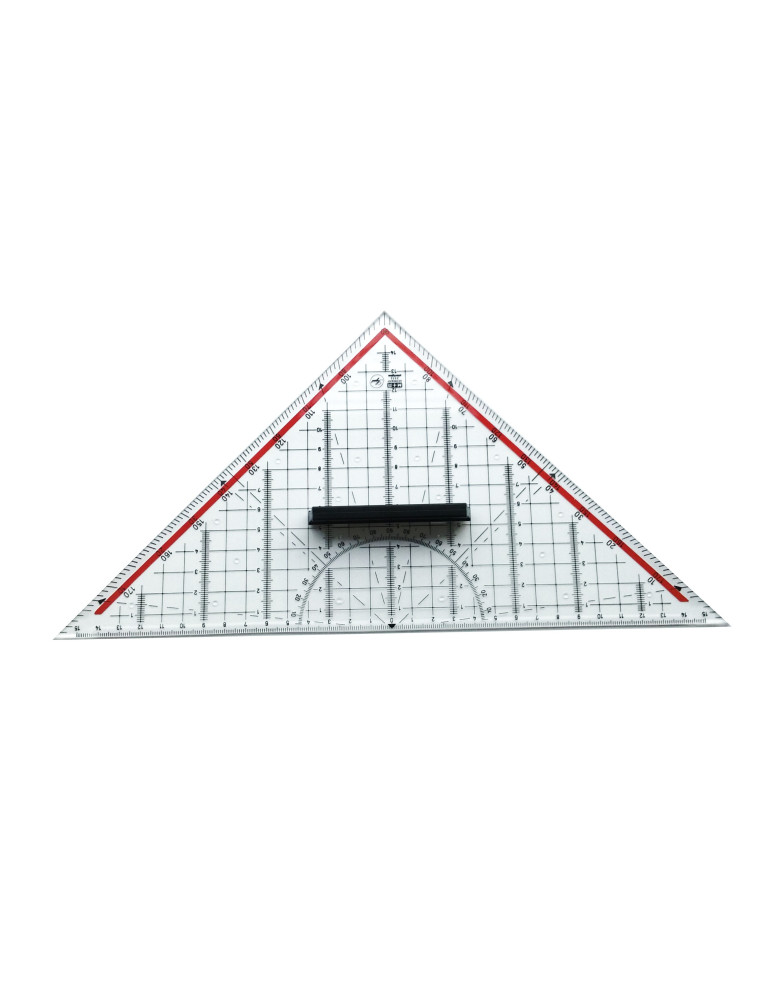 M+R Equerre Geometrique plast.transp.