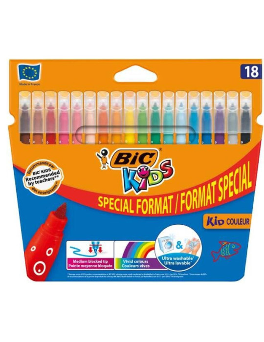 Etui 18  BIC® Kids Kid Couleur - SPECIAL FORMAT