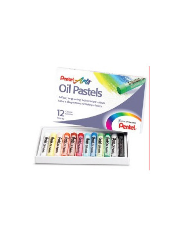Pentel Arts - Oil Pastel - Doos van 12 - PHN-12U